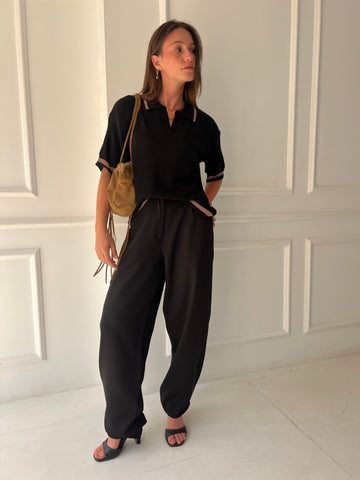 Black Balloon Formal Pants - Mii
