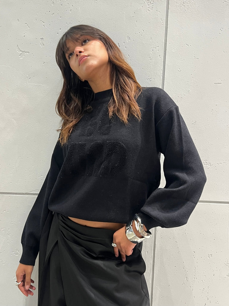 Black “Be Kind” Pullover - Mii