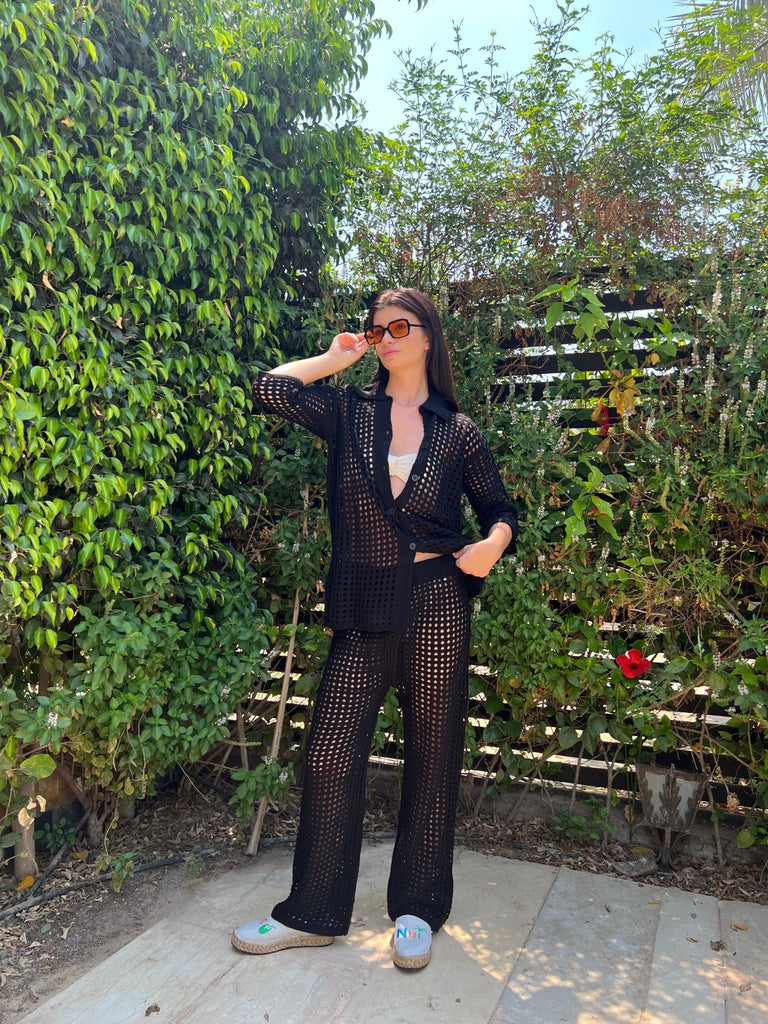 Black Hollow Out Set - Mii