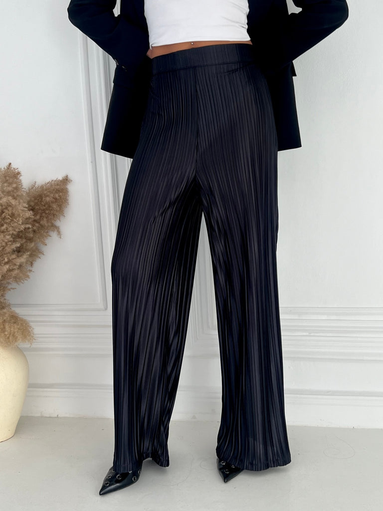 Black Pleated Pants - Mii