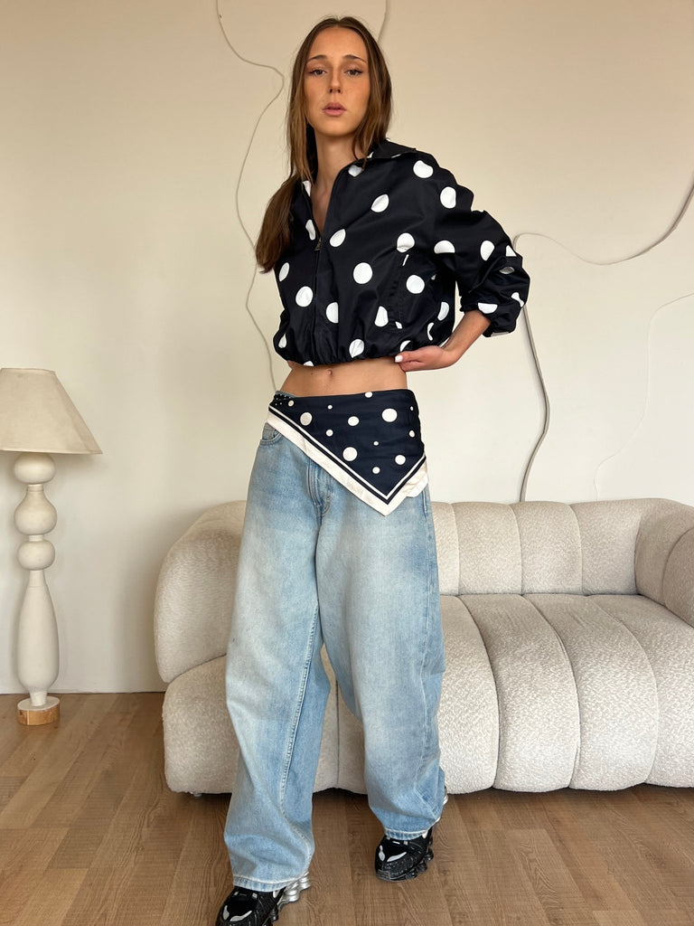 Black Polka Dot Jacket - Mii