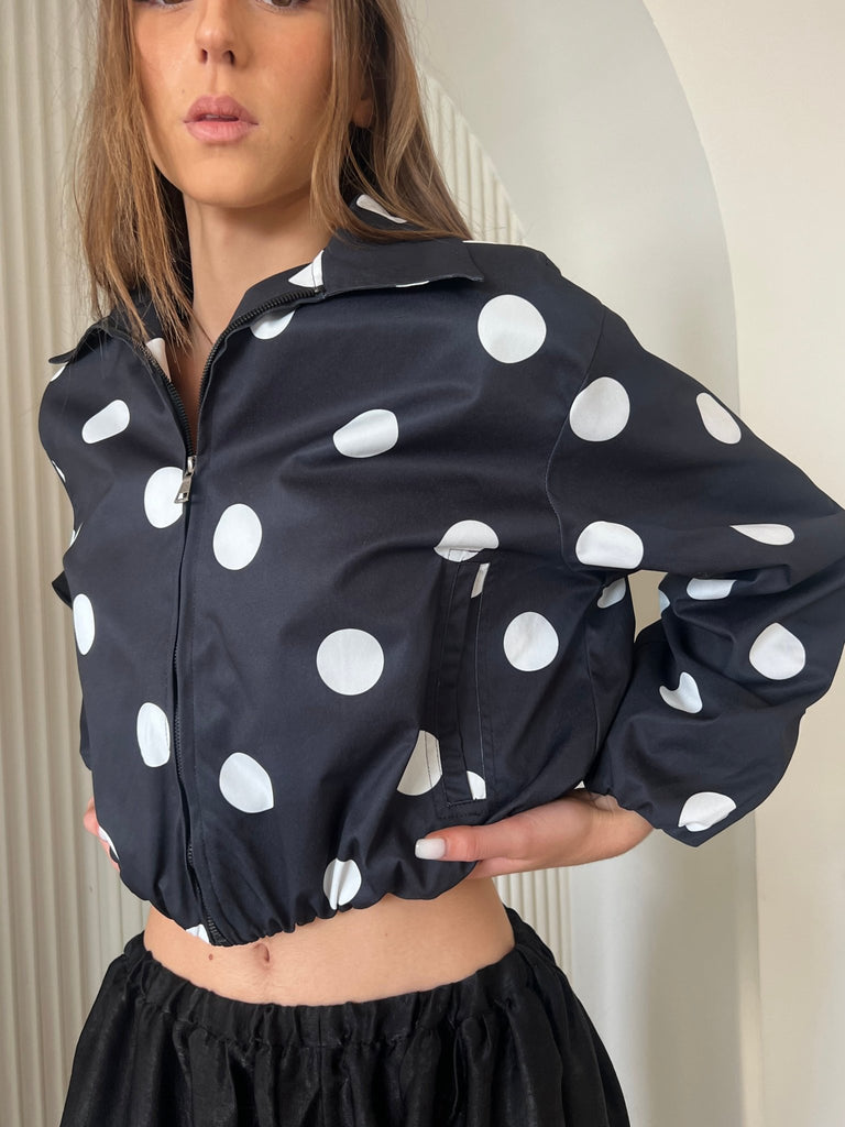 Black Polka Dot Jacket - Mii
