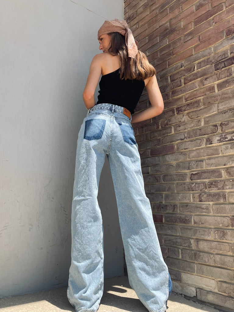 Black Racer Ribbed Top - Mii