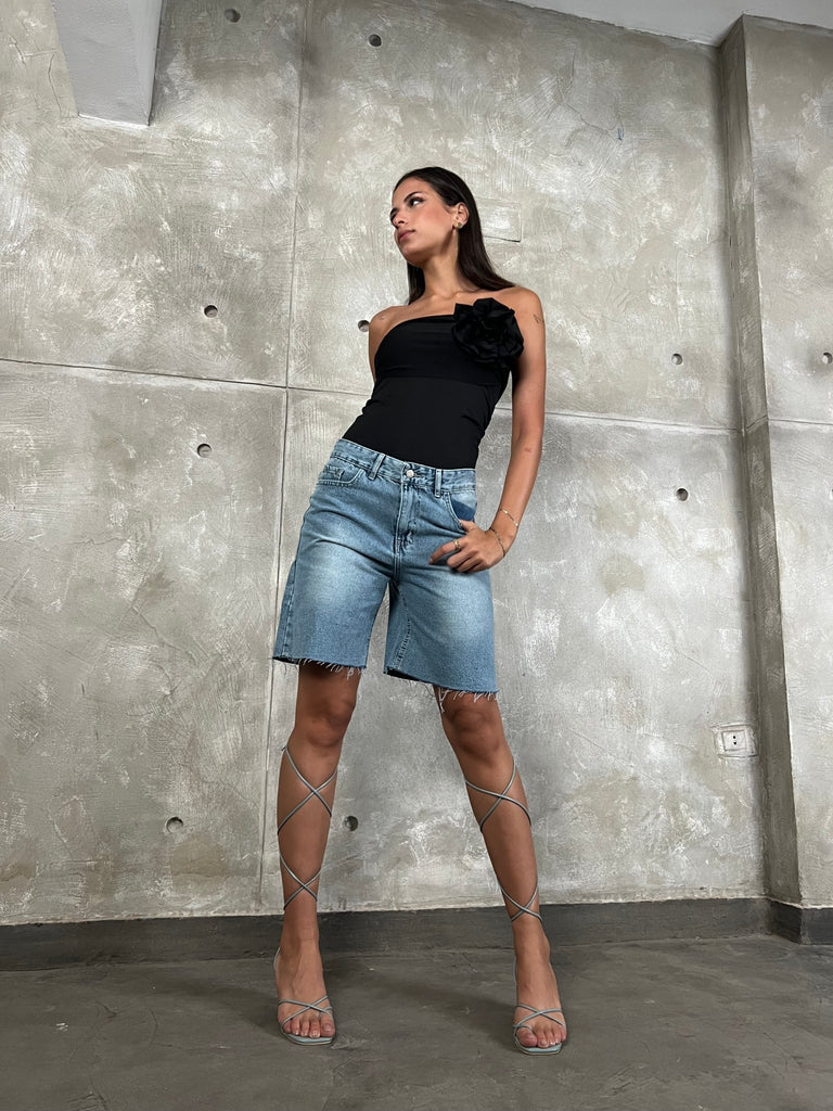 Blue Denim Bermuda - Mii