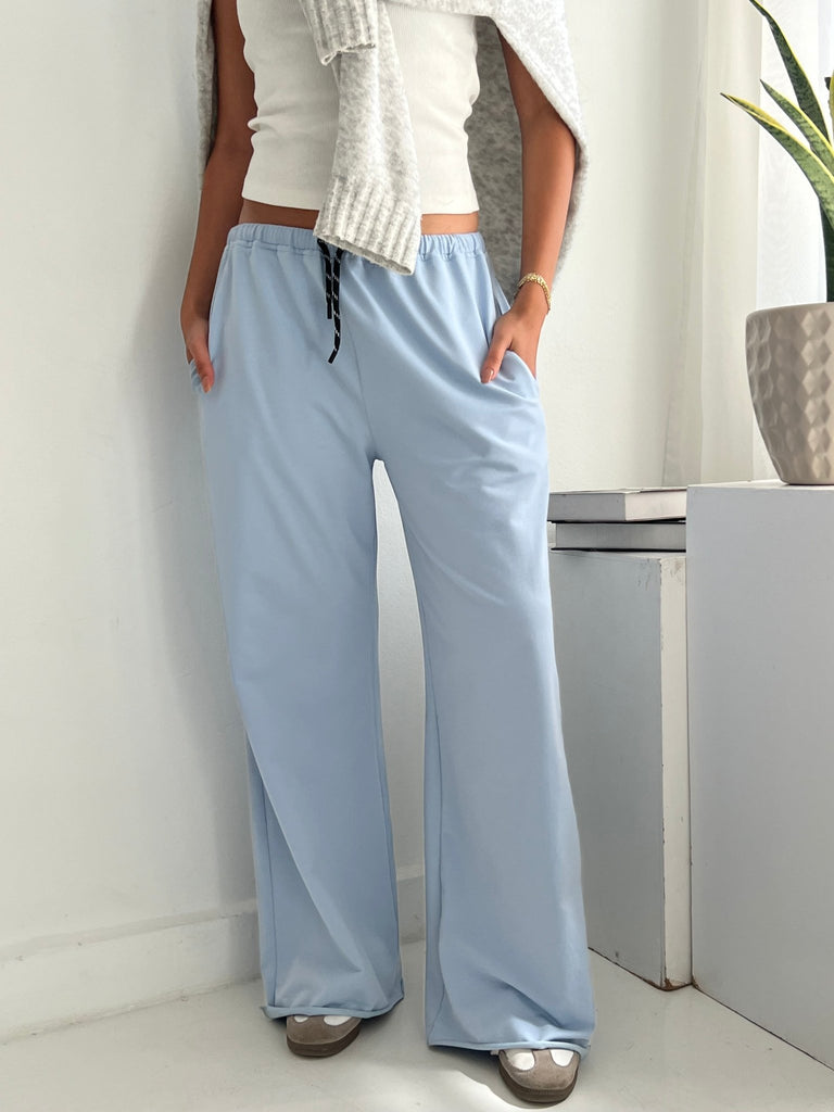 Blue Pleated Sweatpants - Mii