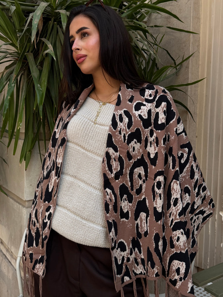 Cafe X Black Knit Scarf - Mii