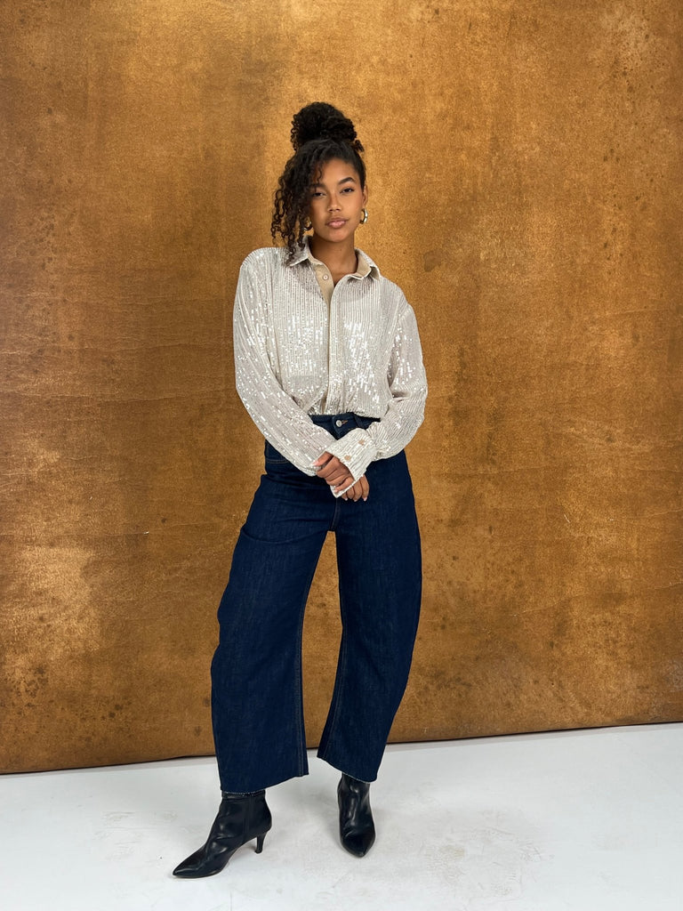 Dark Blue Balloon Denim - Mii