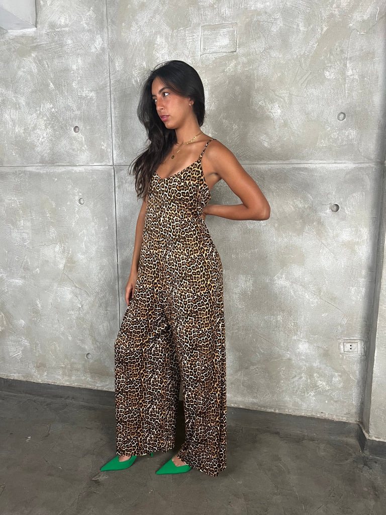 Leopard Print Jumpsuit - Mii