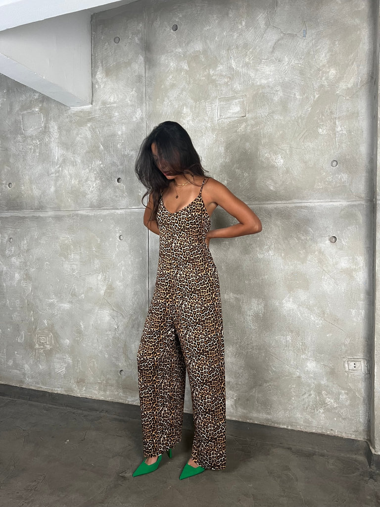 Leopard Print Jumpsuit - Mii