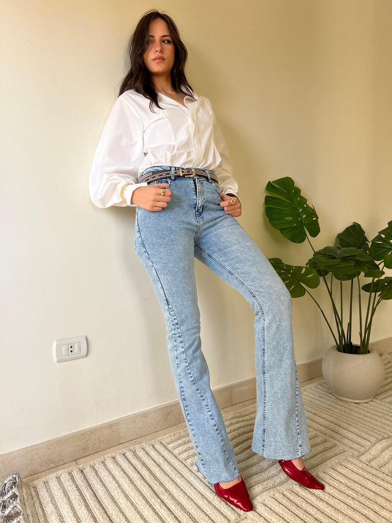 Light Blue Boot Cut Denim - Mii