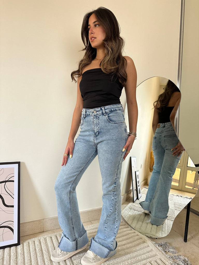 Light Blue Boot Cut Denim - Mii