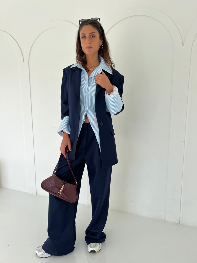 Navy Classic Cut Blazer - Mii