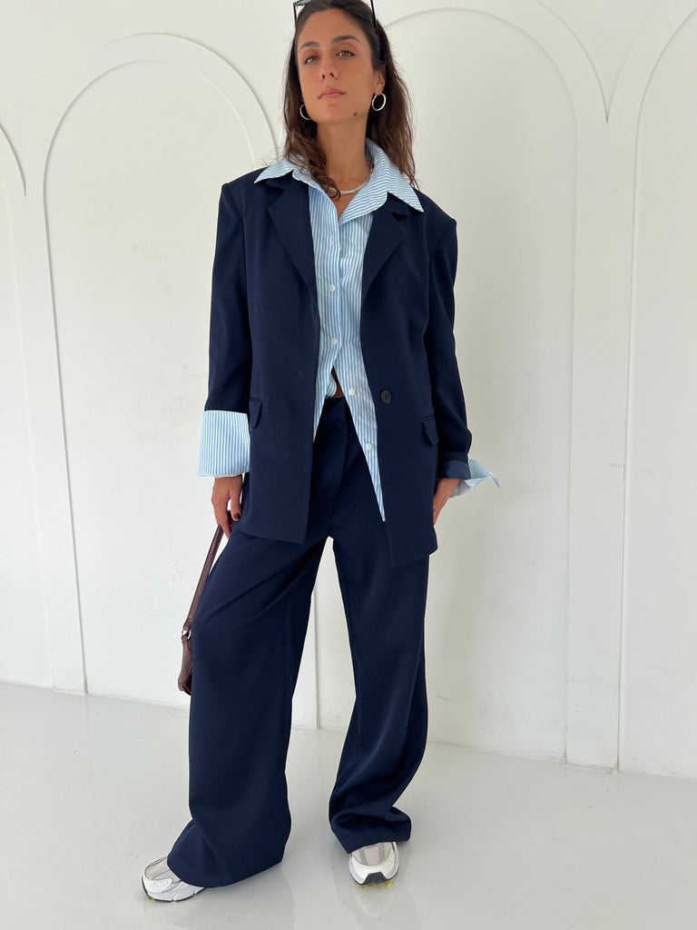 Navy Classic Cut Blazer - Mii