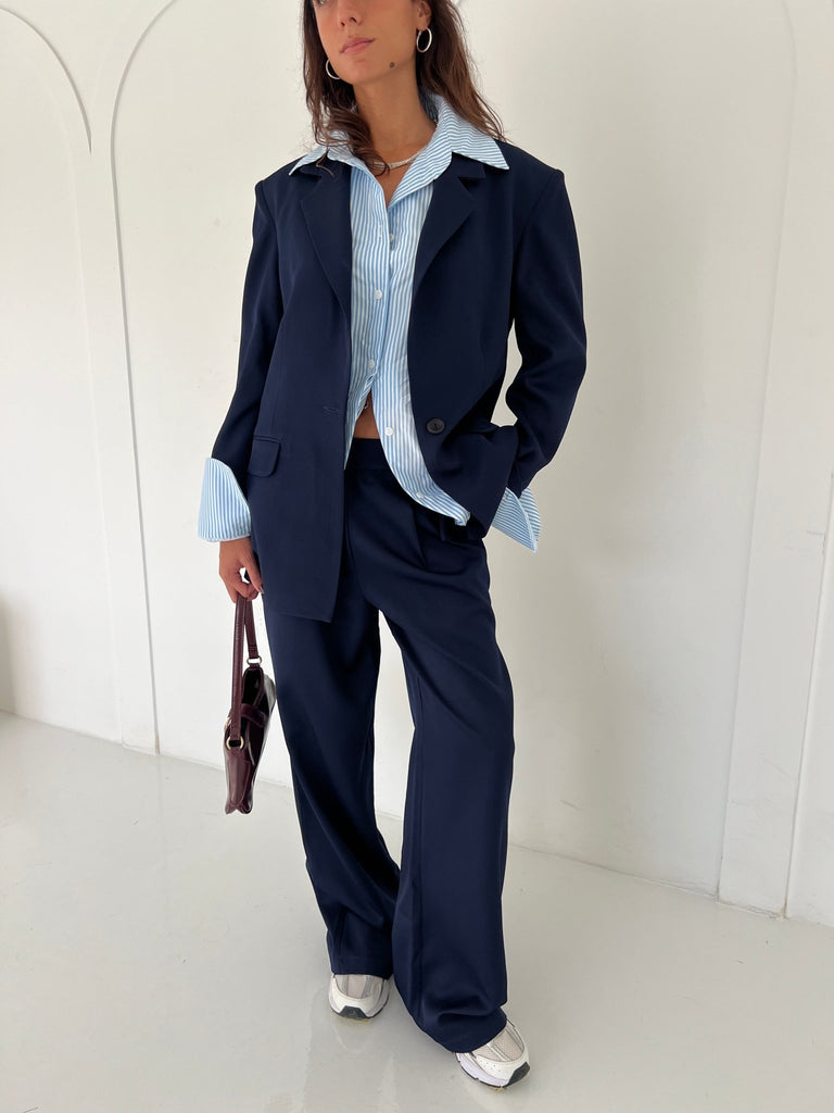 Navy Classic Cut Blazer - Mii