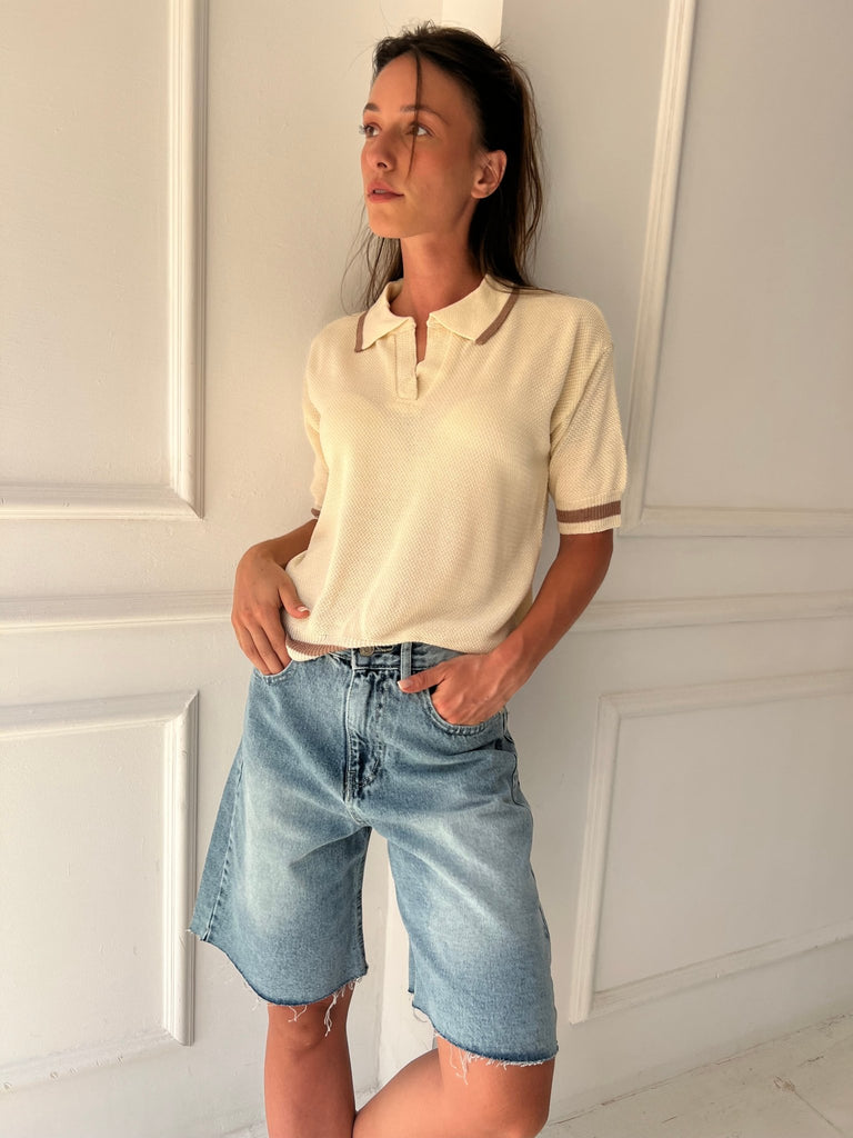 Off White Polo Shirt - Mii