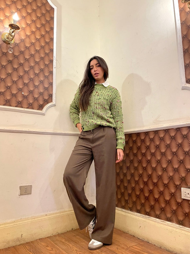 Olive Tweed Pullover - Mii