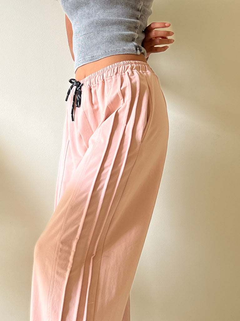 Pink Pleated Sweetpants - Mii