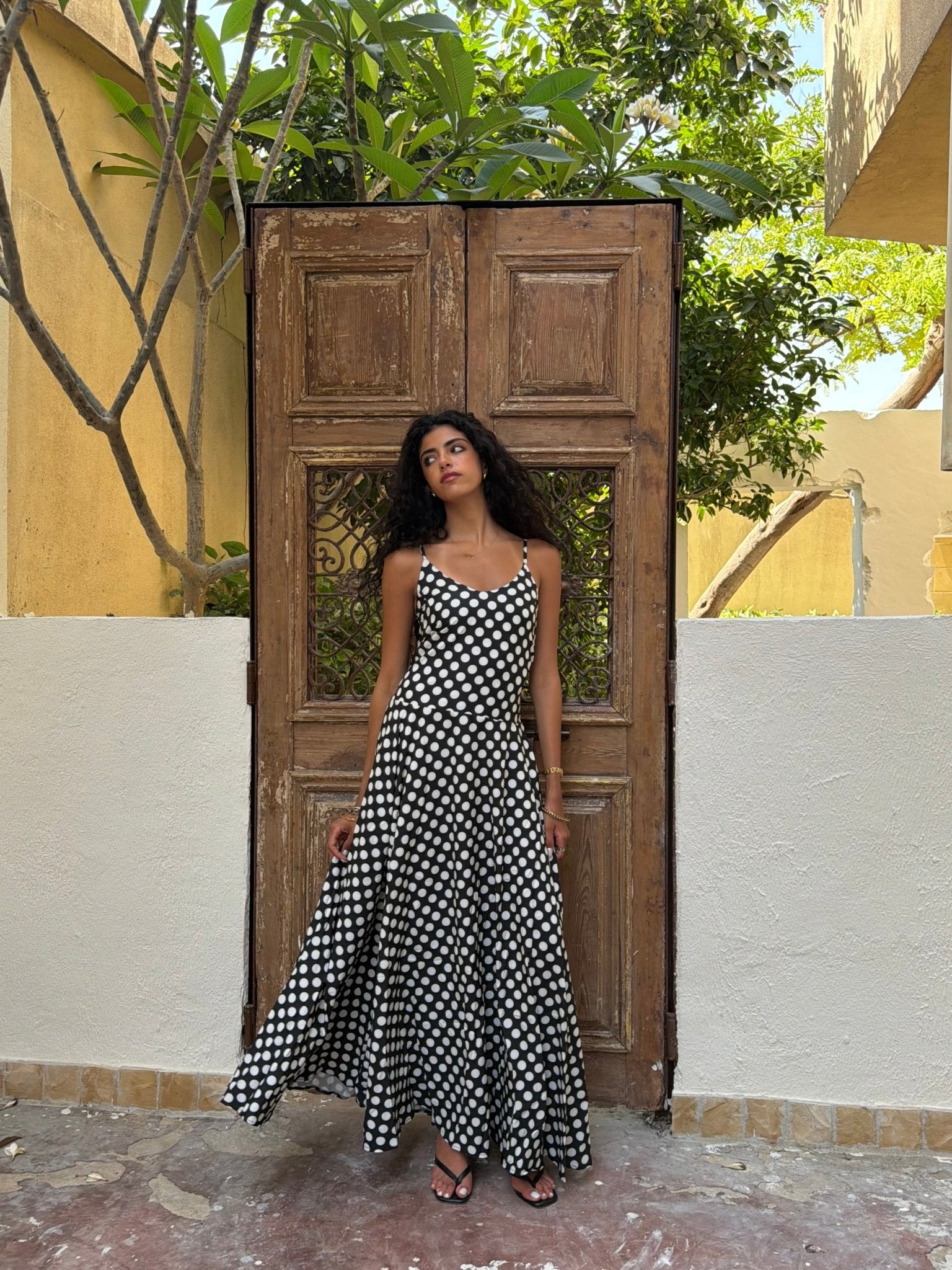 Polka Dots Drop Waist Dress – Mii