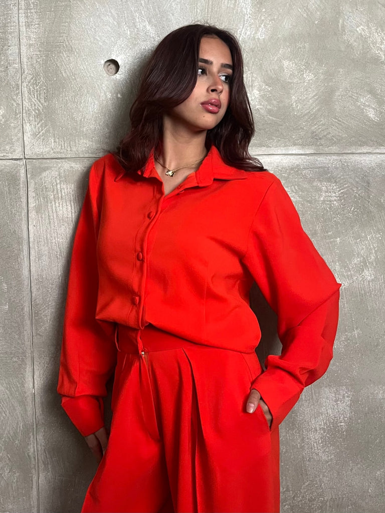 Red Long Sleeve Shirt - Mii