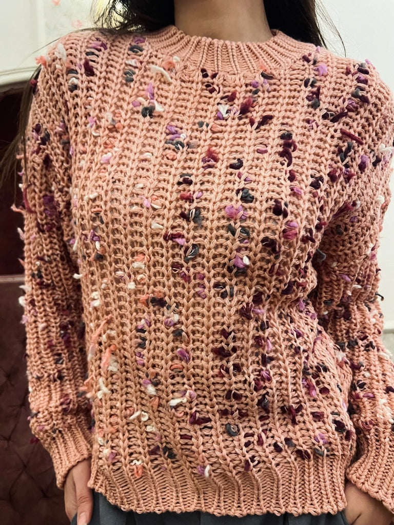 Rose Tweed Pullover - Mii