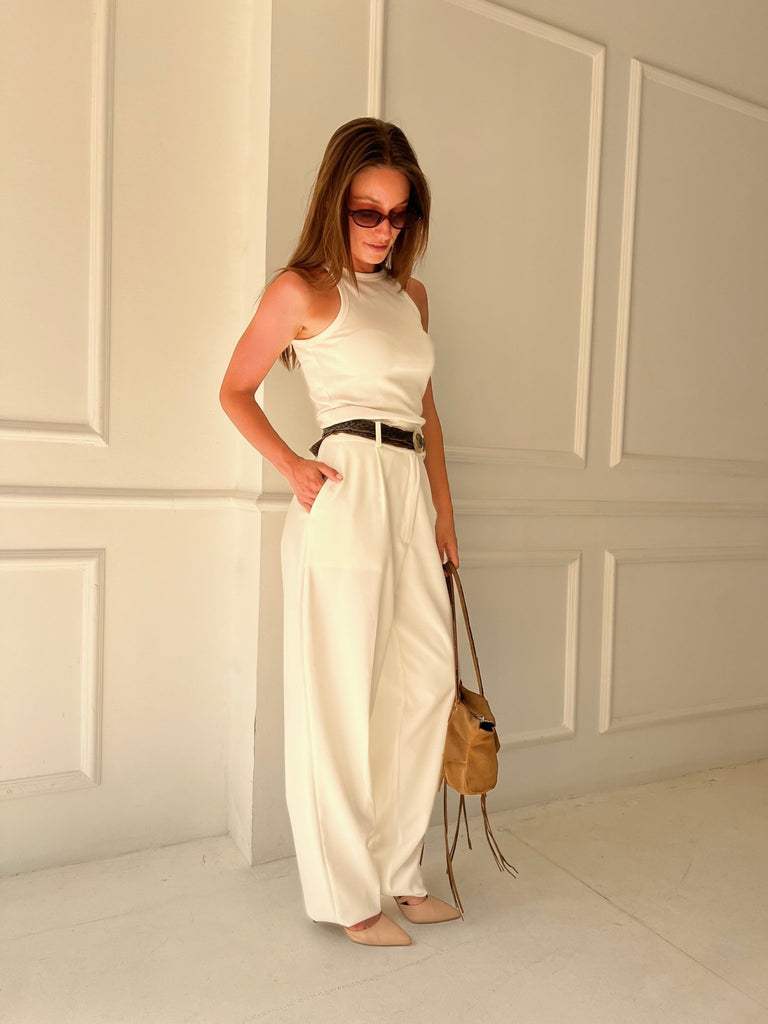 White Balloon Formal Pants - Mii