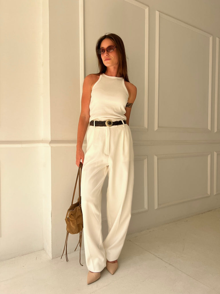 White Balloon Formal Pants - Mii