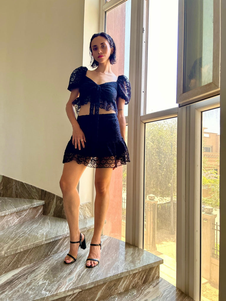 Black Lace Top - Mii