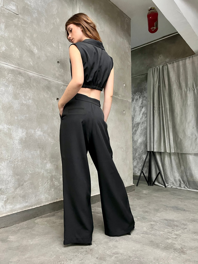 Black Pleated Pants - Mii