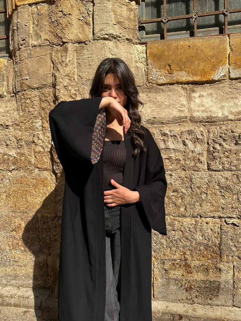 Black Reverse Sleeve Cardi - Mii