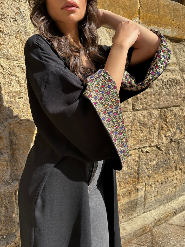 Black Reverse Sleeve Cardi - Mii