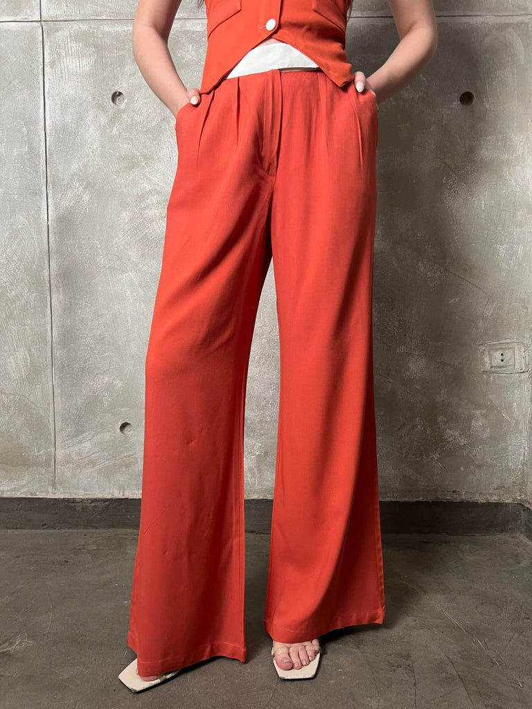 Brick White Waist Pants - Mii