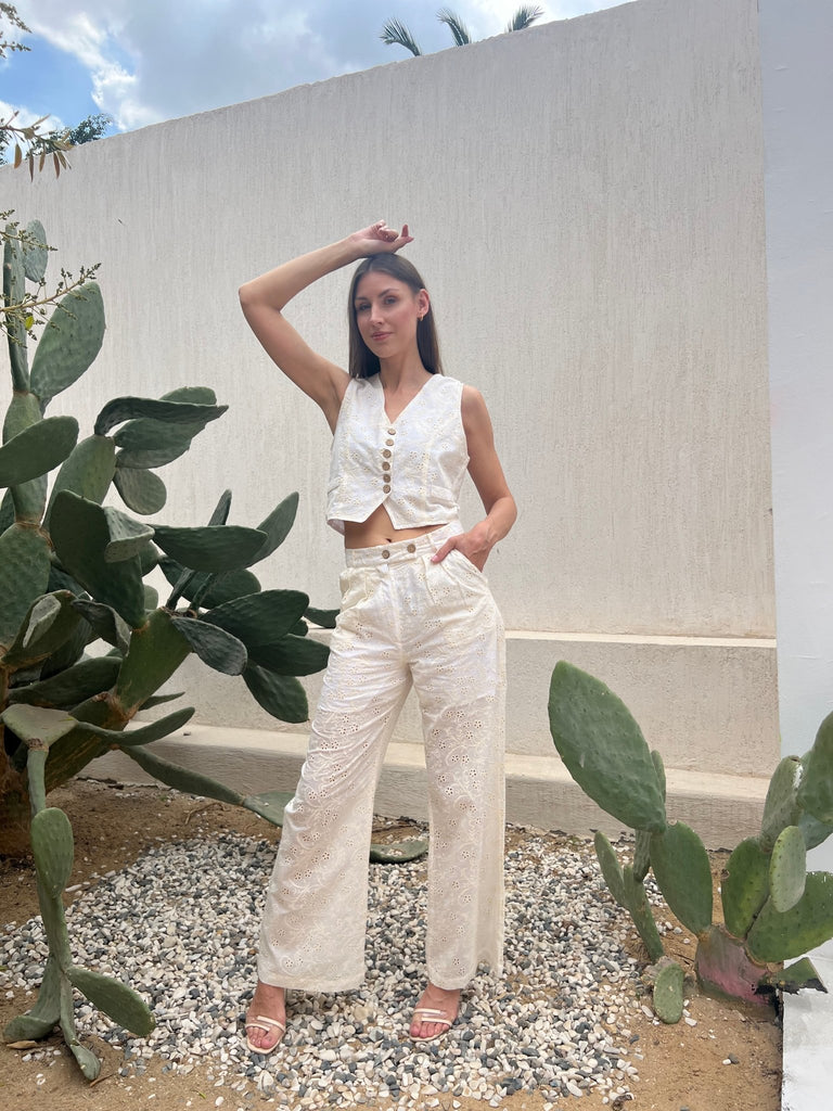 Embroidery Pants - Mii