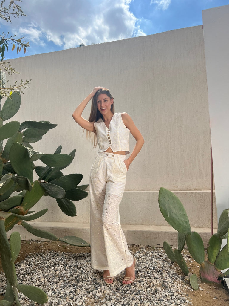 Embroidery Pants - Mii