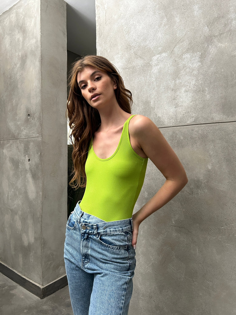 Green Basic Body Suit - Mii