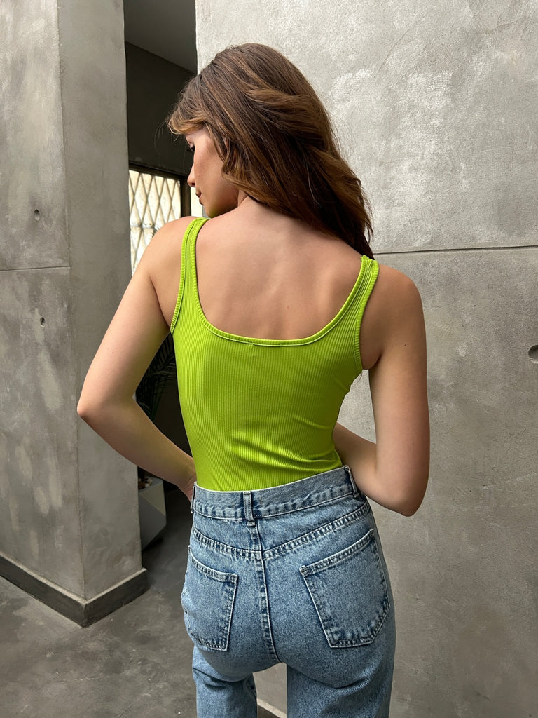 Green Basic Body Suit - Mii