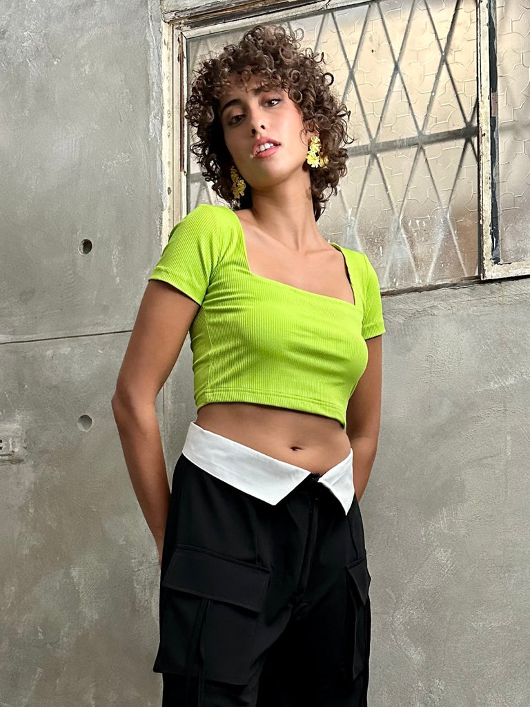 Green Squared Top - Mii