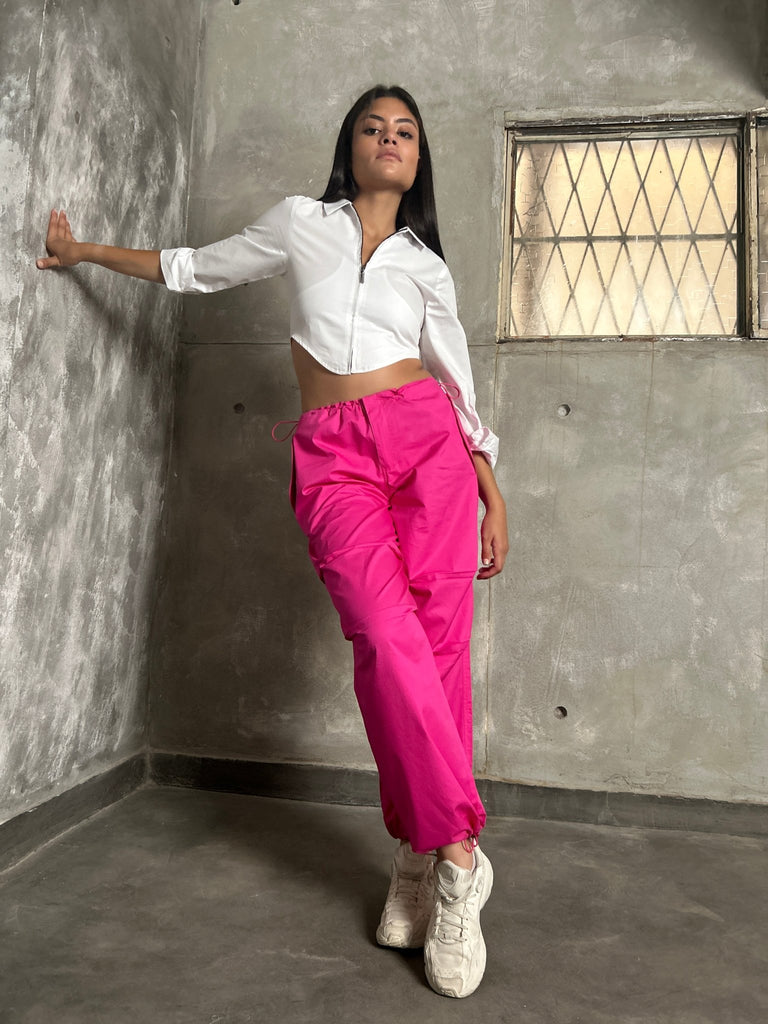 Pink Parachute Pants - Mii