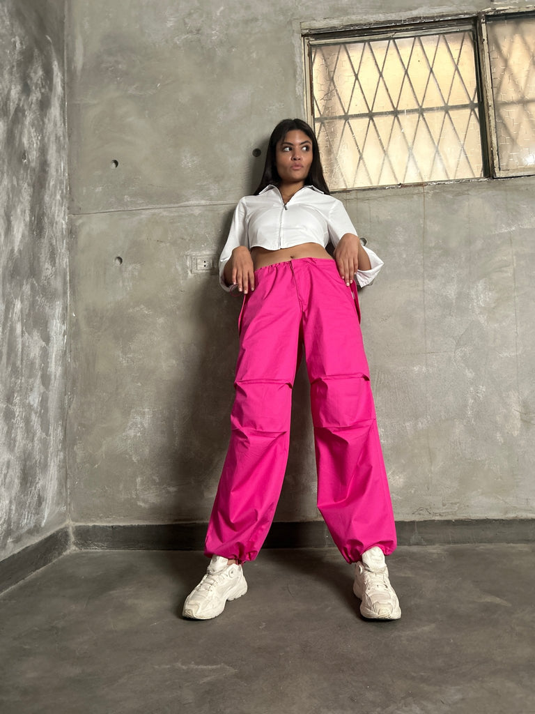 Pink Parachute Pants - Mii