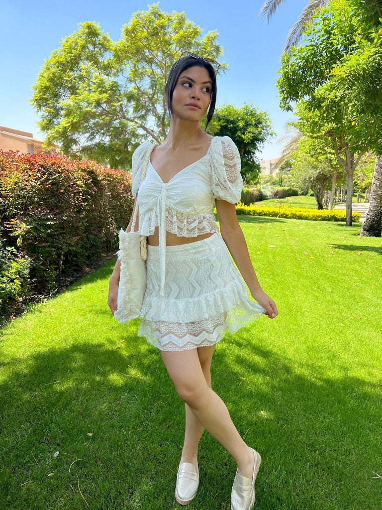 White Lace Top - Mii
