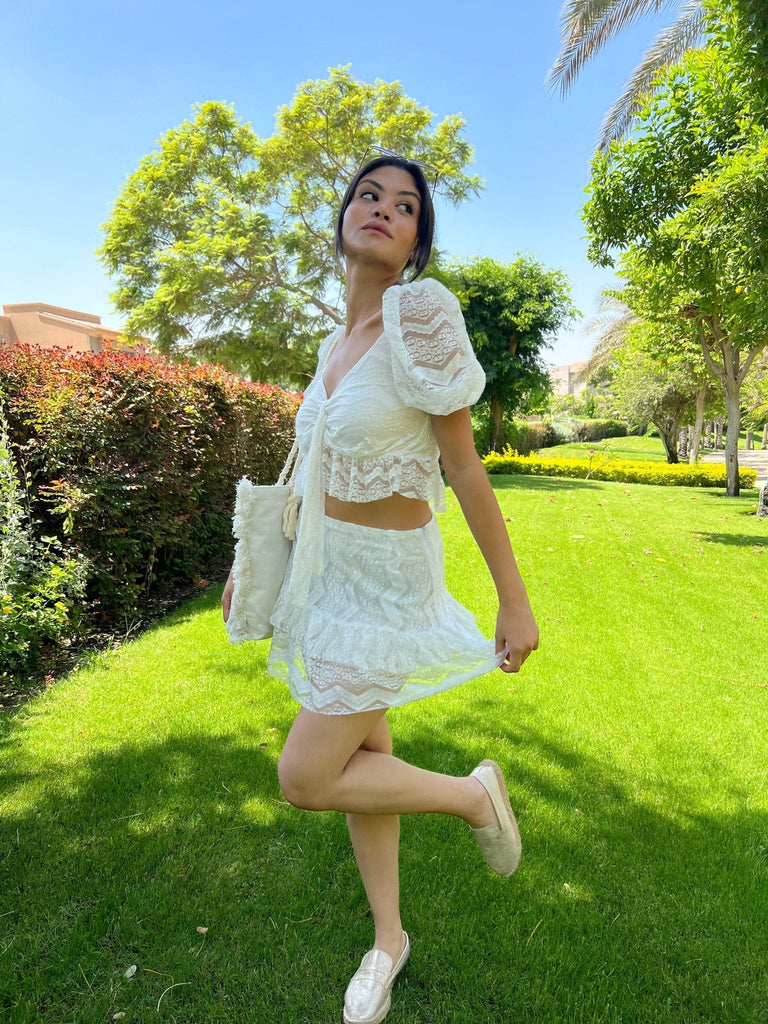 White Lace Top - Mii